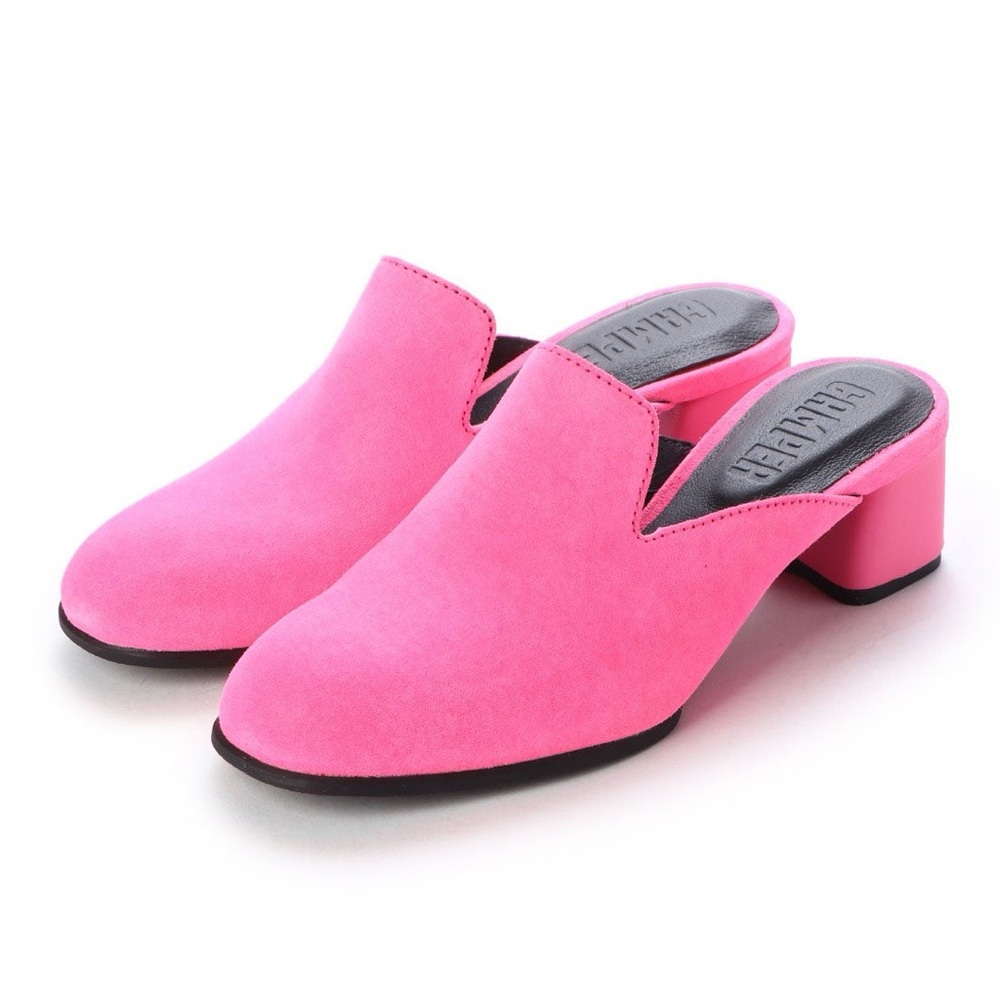 CAMPER Katie Pink Formal Shoes Heeled Pink Mules size 7